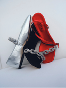 Catena Notte Scarlet & Glam High-Heel Ankle Cross Sandal