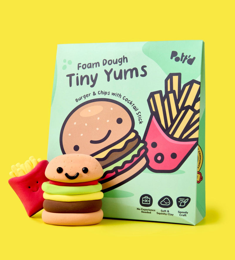 Foam Dough Collectibles: Tiny Yums - Burger & Fries