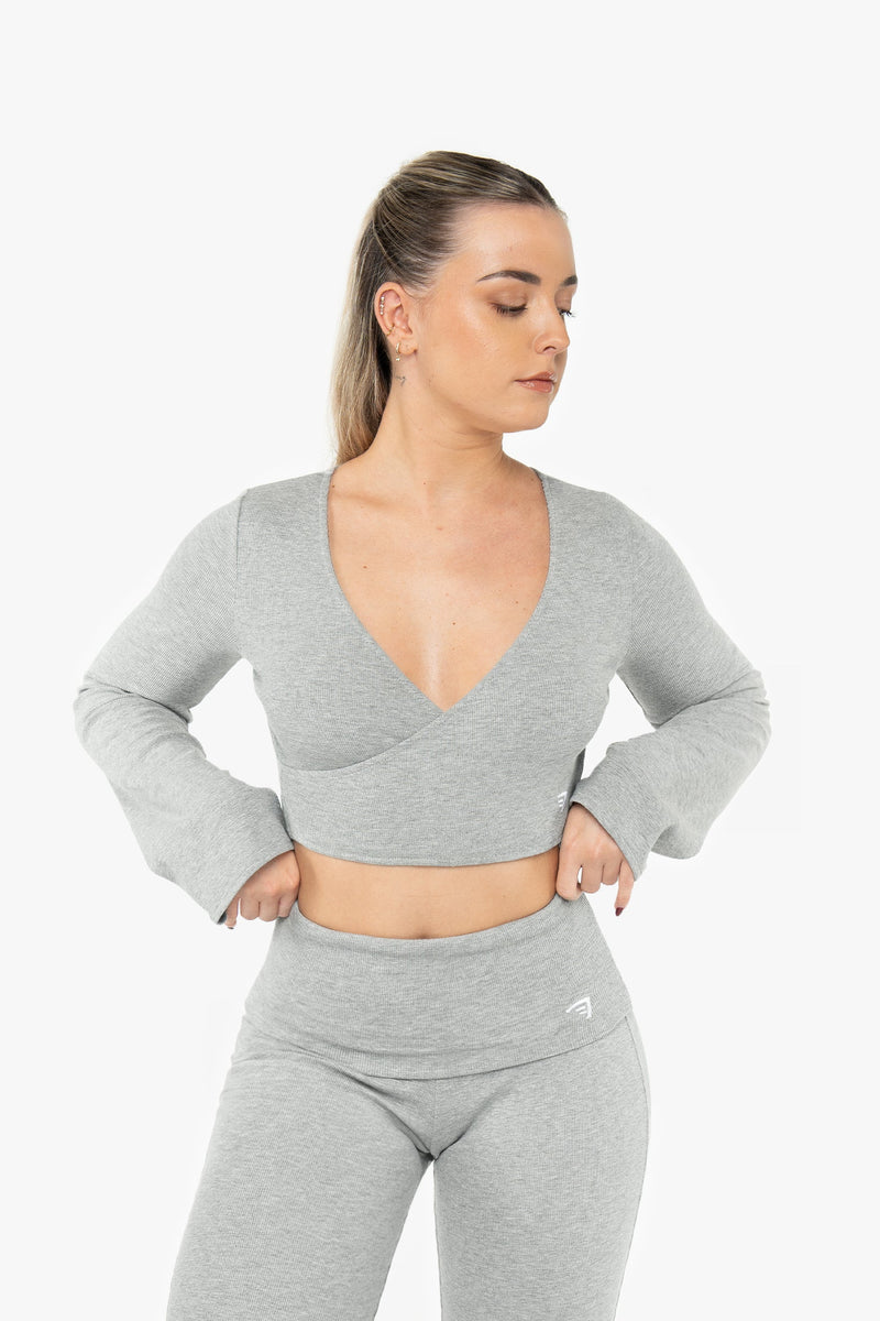 Top Wrap Manches Longues  - Marl