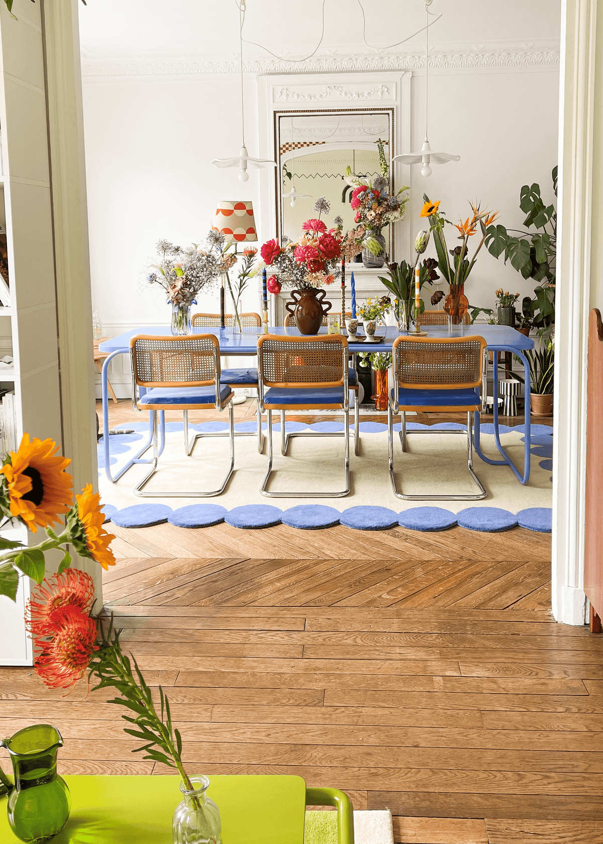 Claude - Tapis - Laine - Bleu