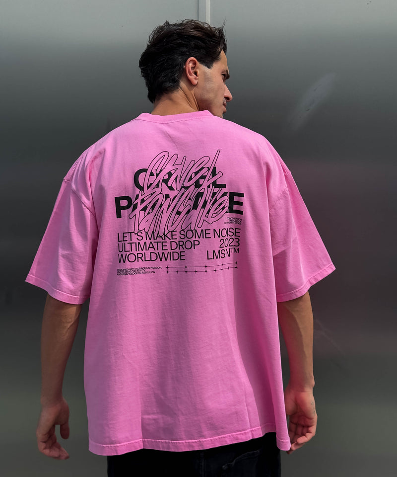T-Shirt Washed Lmsn - Pink