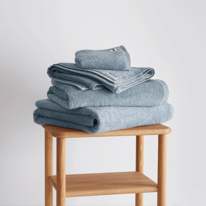 Serviette De Bain - Bleu Glacier