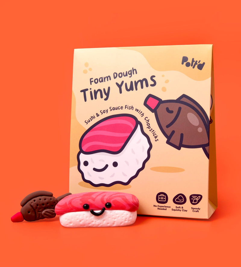 Foam Dough Collectibles: Tiny Yums - Sushi & Soy Sauce