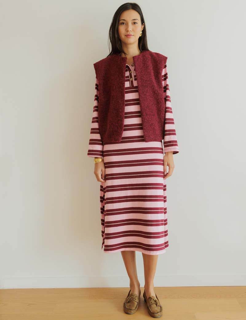 Robe Rose & Bordeaux Manon