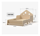 Lit Cabane Extensible Avec Éclairage Led