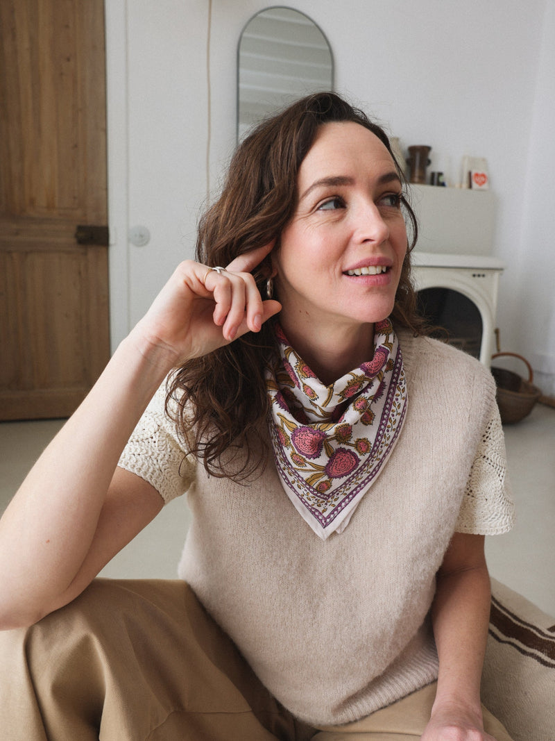 Foulards Bébé, Enfant Pink Pondichery 50 Cm