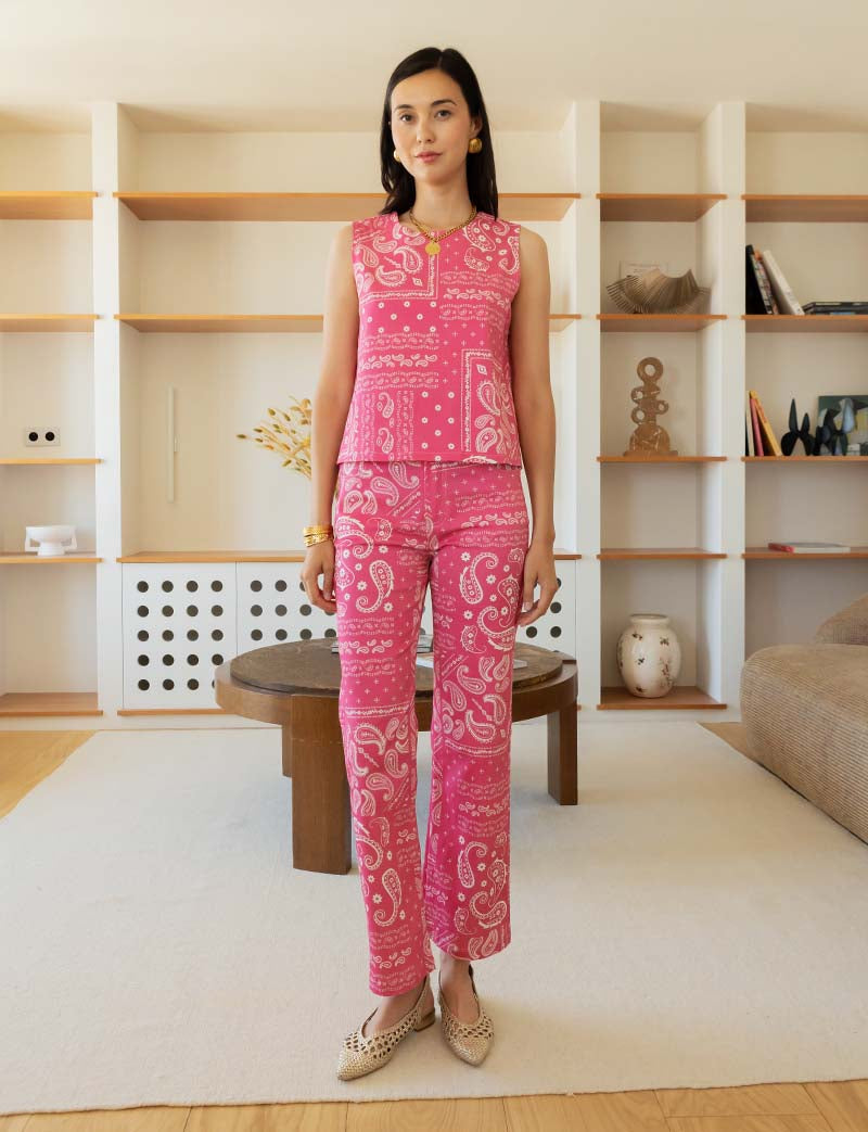 Jony Pink Bandana Jeans