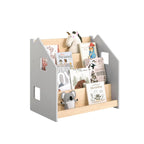 Bibliothèque Enfant – Blanc & Gris