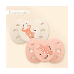 2-pack anatomiska nappar Djur