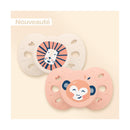 Set of 2 Anatomical Animal Pacifiers