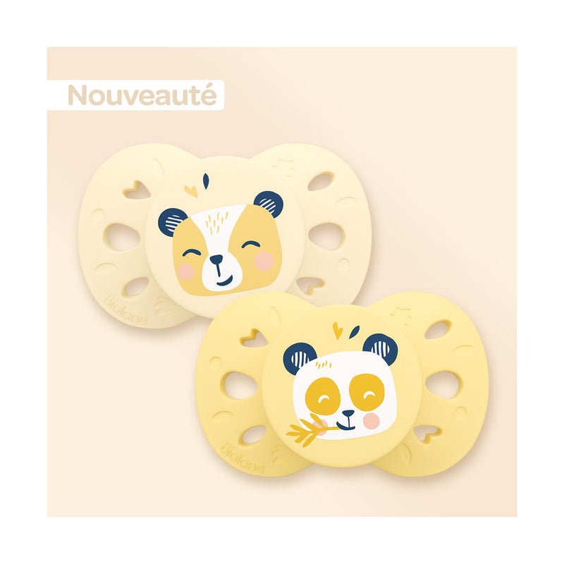 Set of 2 Anatomical Animal Pacifiers