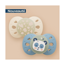 Set of 2 Anatomical Animal Night Pacifiers