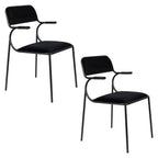 Alba - Dining Room Armchair - Fabric - Black/Black