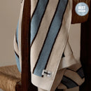 Serviette De Bain - Rayures Bleues