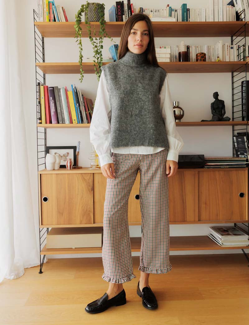 Pantalon À Carreaux Zita