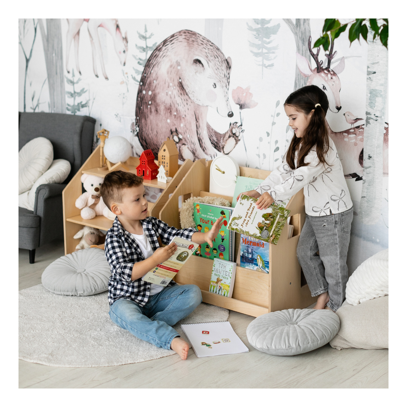 Bibliothèque & Étagère À Jouets Duo – Édition Limitée