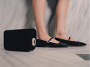 Catena Notte Black & Glam Flat Ballerina