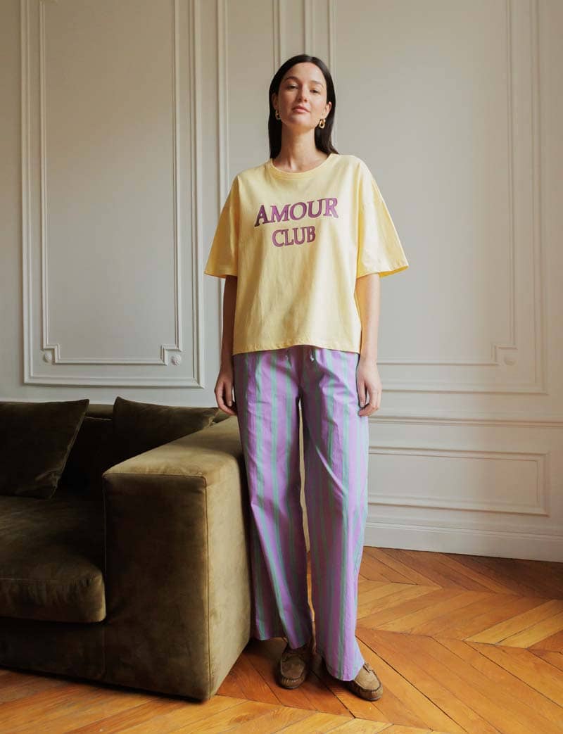 T-Shirt Jaune Amour Club