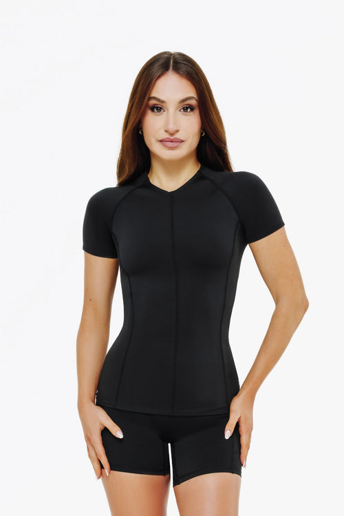 Top Power Manches Courtes - Black