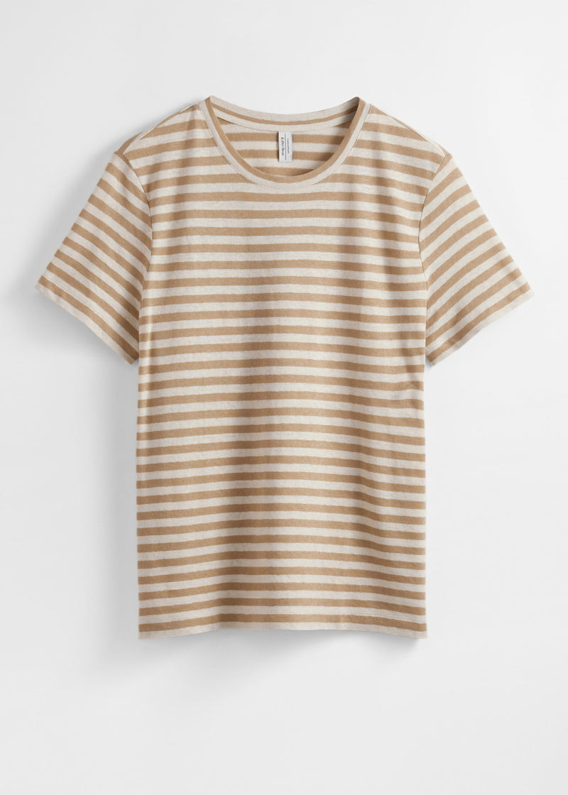 T-Shirt Pa Jolene Linen Tee - Beige - Women