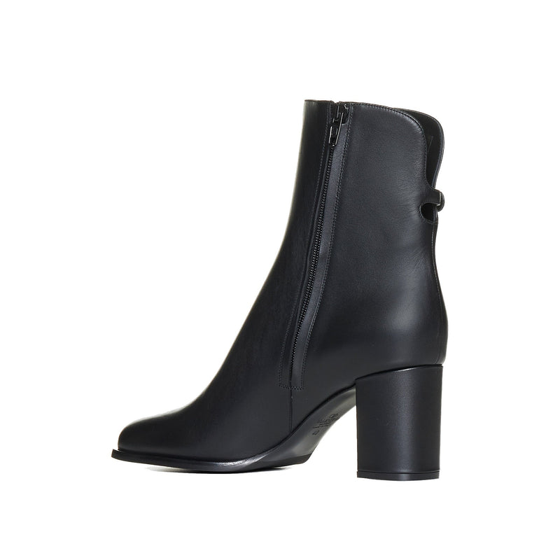 Bottes - Valentino Garavani Vlogo Signature Leather  - Black