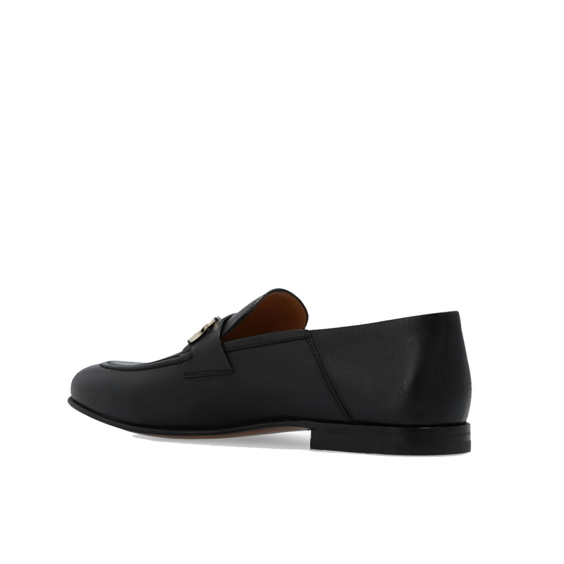 Mocassins P118-Salvatore Ferragamo Gin Leather - Black - Homme