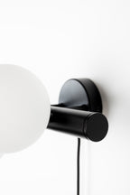 Monica - Applique Murale - Verre - Blanc/Noir