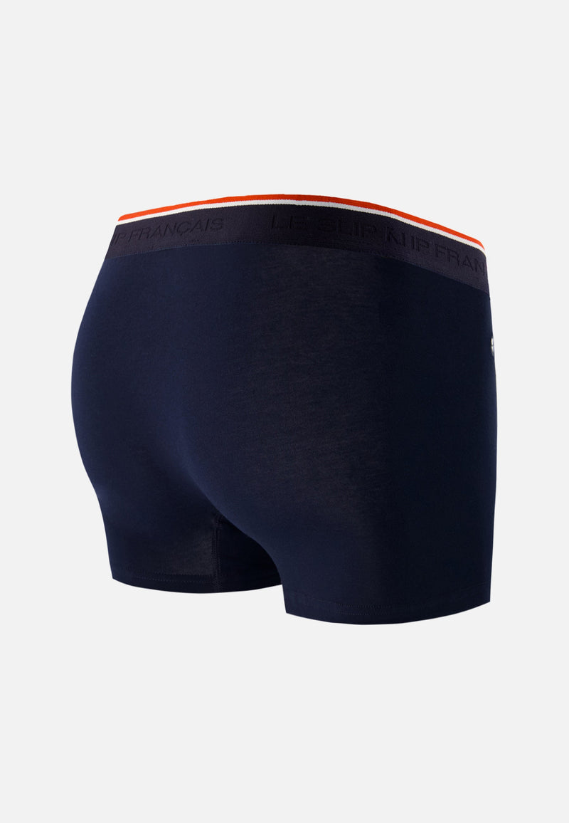 Boxer Bleu Marine En Coton - Marius Bleu Amour