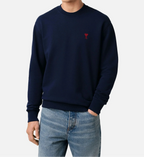 Ami Paris - Sudadera Ami De Coeur – Azul Marino Rojo