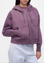 Sudadera con capucha y cremallera Oakport - Violeta vintage - Mujer