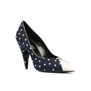 Escarpins - Saint Laurent Lola Polka Dot-Print - Blue