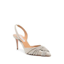 Escarpins - Aquazzura Gatsby 85Mm Crystal-Embellished - Silver