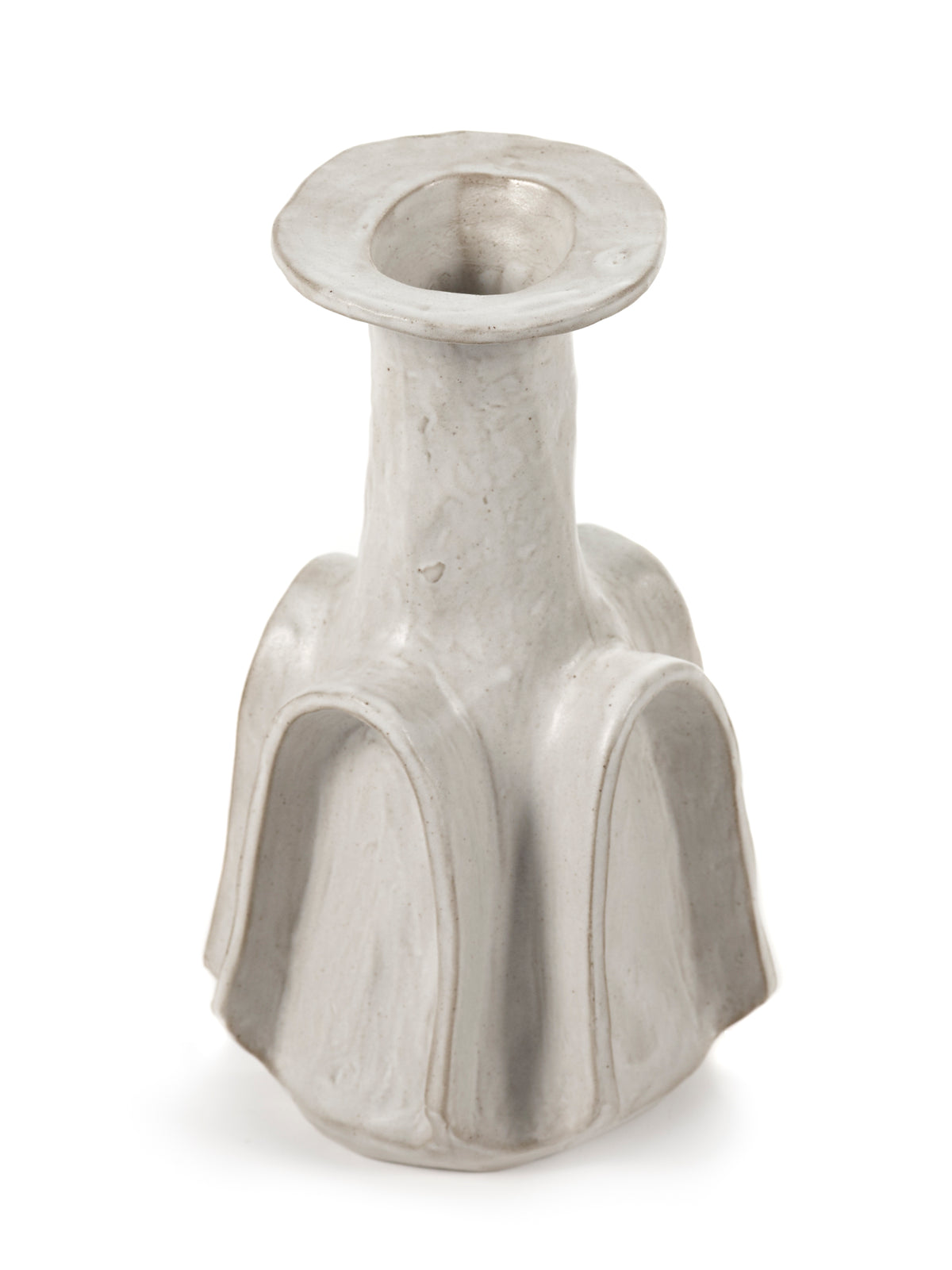 Marie Billy - Vase 02 - L - Grès - Blanc