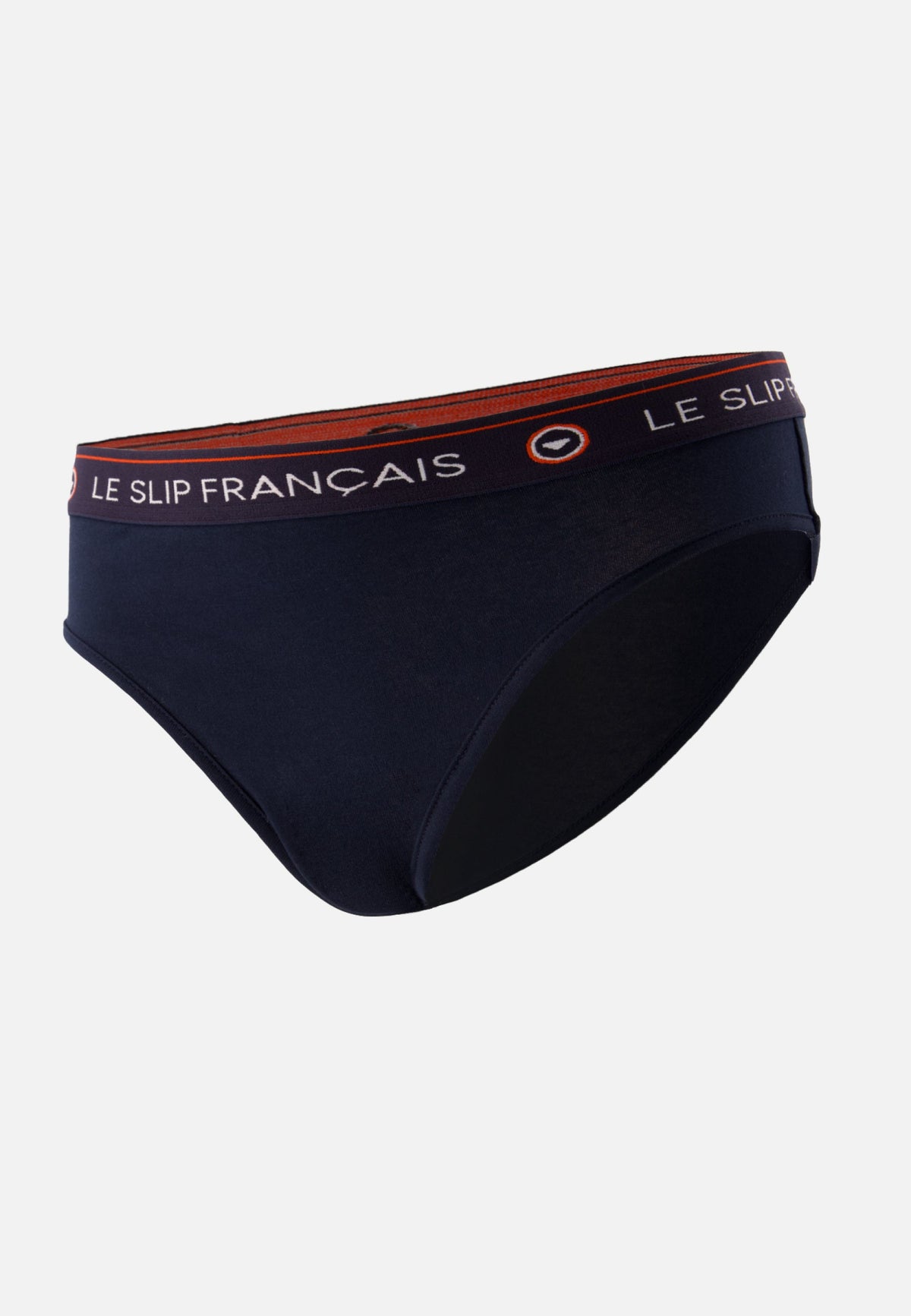 Slip A Vita Alta In Cotone - Blu Notte