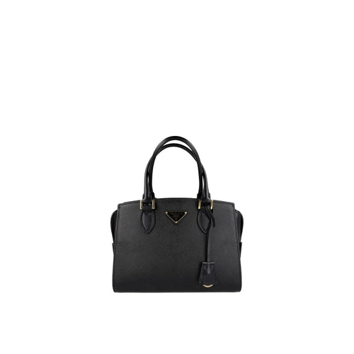 Bolso Prada De Piel Saffiano - Mujeres - Negro