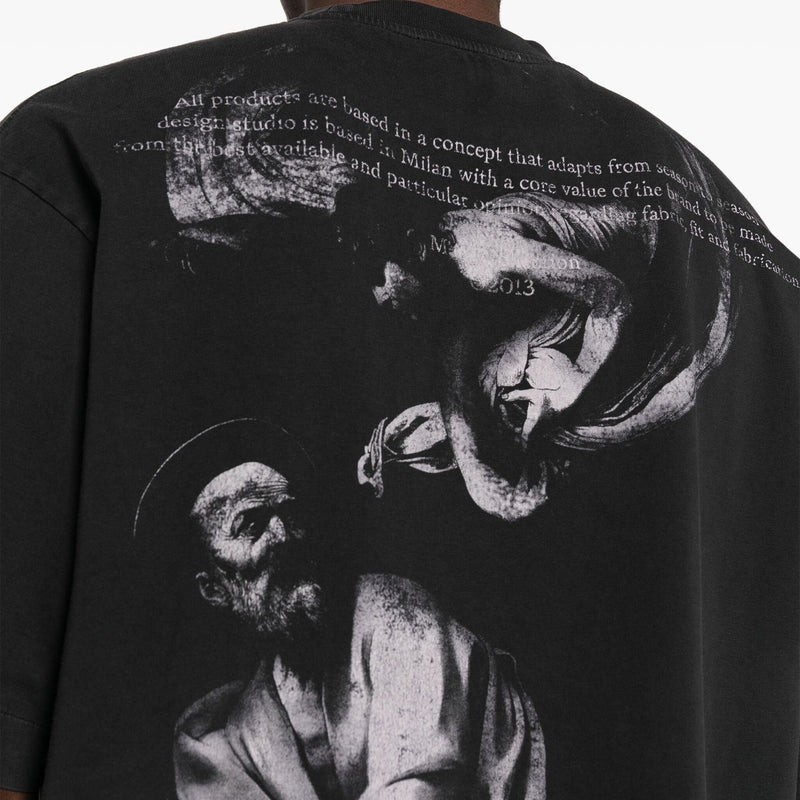 T-Shirt Off White S.Matthew Skate Logo-Print - Black - Homme