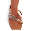 Mules - Amina Muaddi Shiona Slipper Crystals 95 - Orange