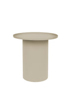 Sverre - Round Side Table - Metal - Ivory/White