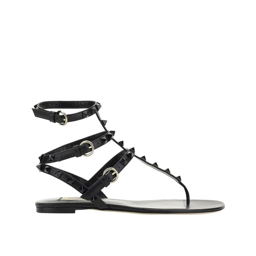 Sandales - Valentino Garavani Rockstud Flip-Flop - Black