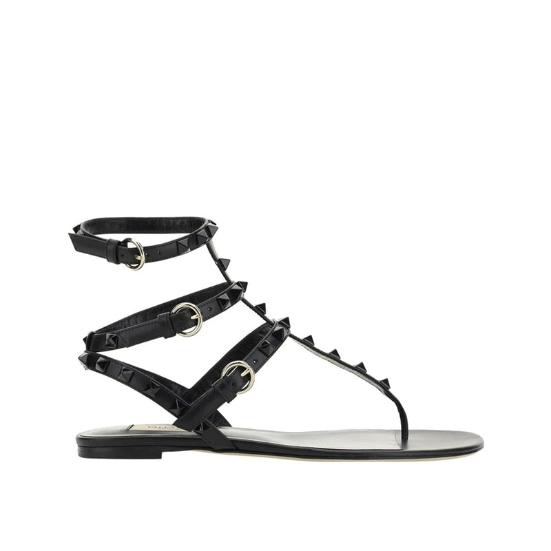 Sandales - Valentino Garavani Rockstud Flip-Flop - Black