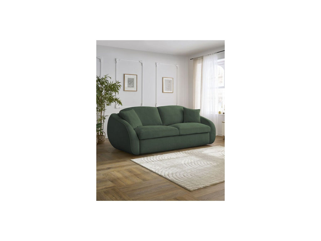 Cezanne Straight Sofa Bed with Express Opening and Smooth Fabric
