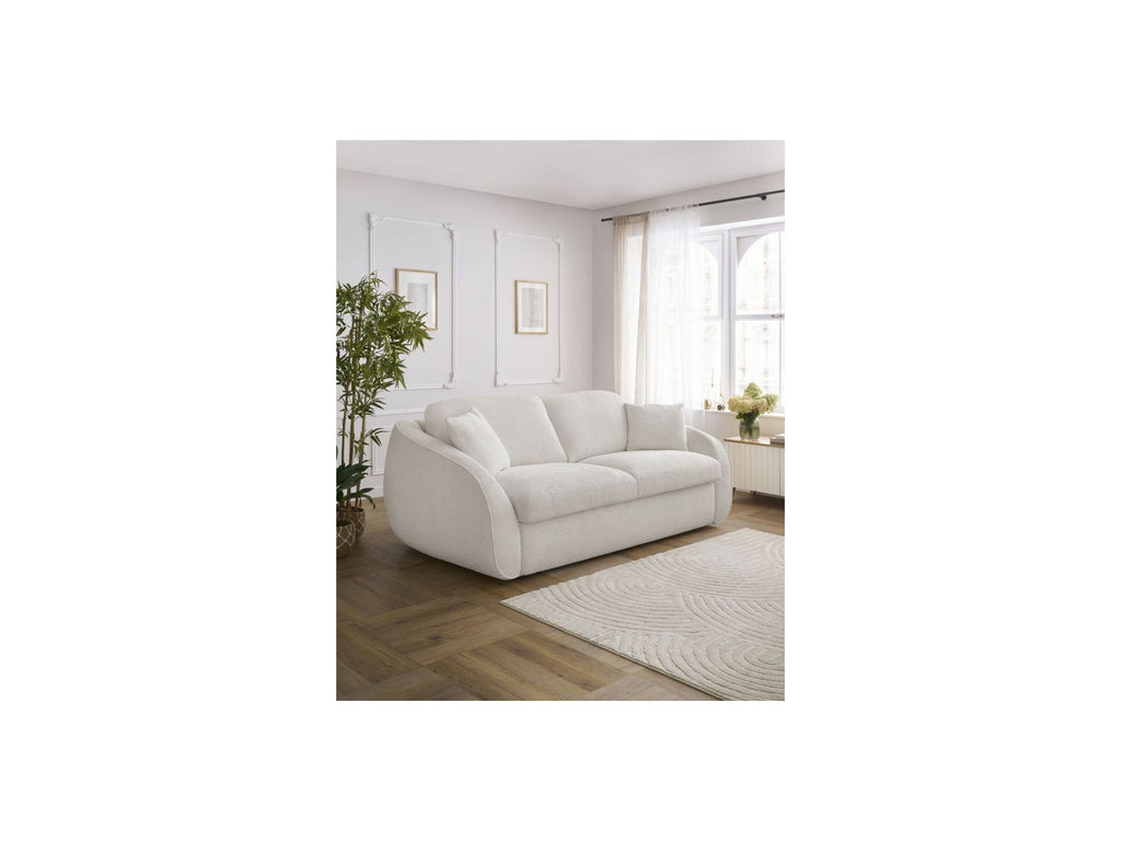 Cezanne - Straight Sofa Bed with Express Opening - Bouclé Fabric