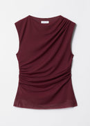 Top St Helena Mesh Top - Red - Women