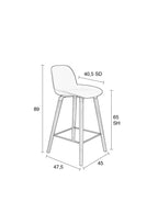 Albert Kuip 65 Cm - Bar & Counter Stool - Polypropylene Plastic - Dark Gray