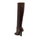 Bottes - Dolce & Gabbana Leather Knee  - Brown