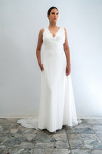 Abito Da Sposa Pénélope - Bianco Seta
