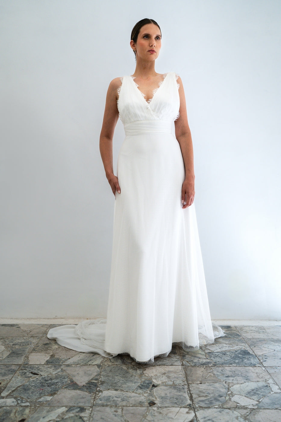Abito Da Sposa Pénélope - Bianco Seta