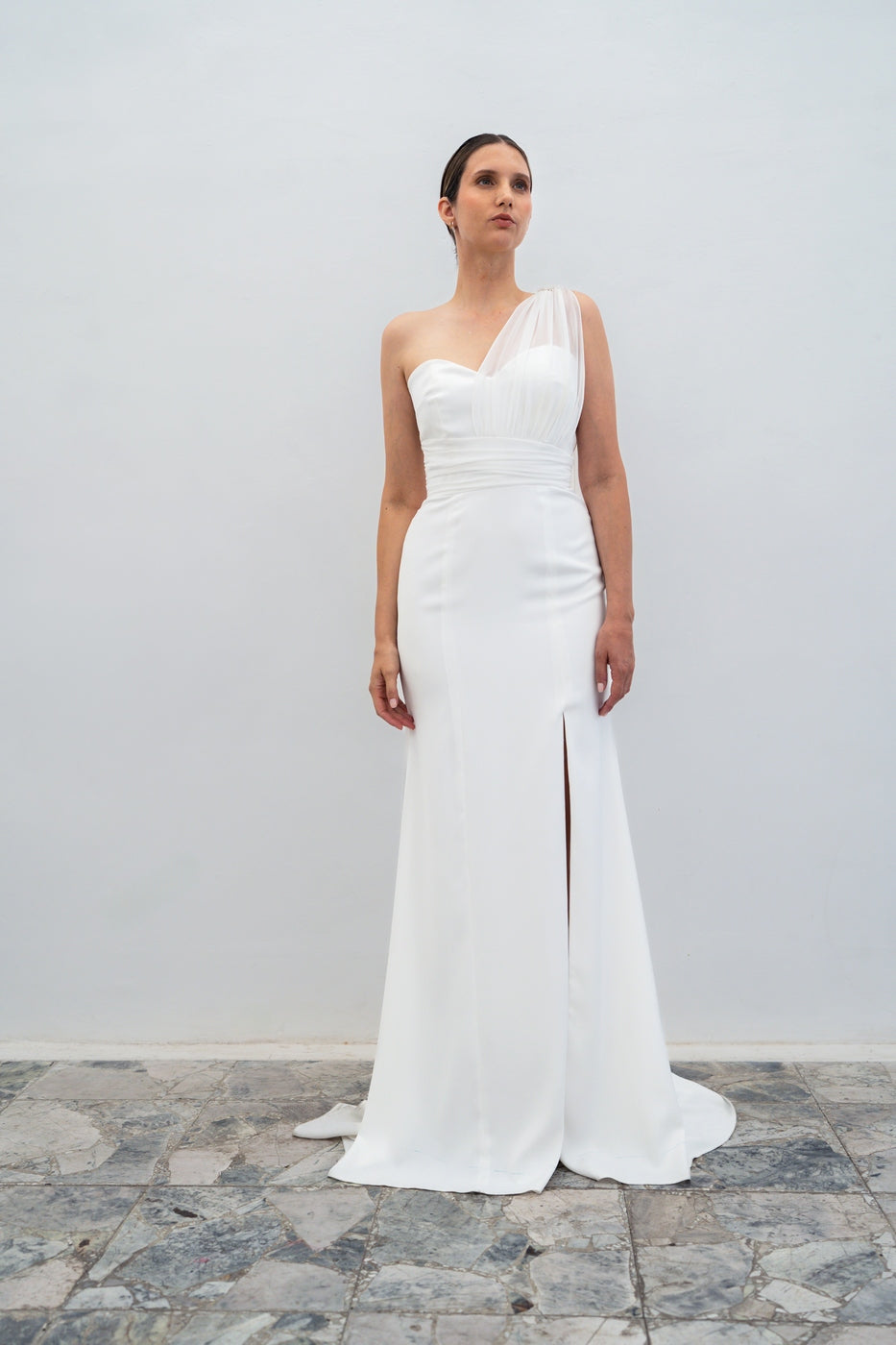 Ruby Wedding Dress - Silk White