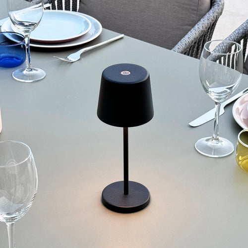 Lot De 6 Lampes De Table - Kelly Mini Black + Plateau De Chargement