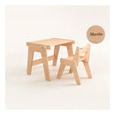 Duo Table & Chaise Évolutives – Nature